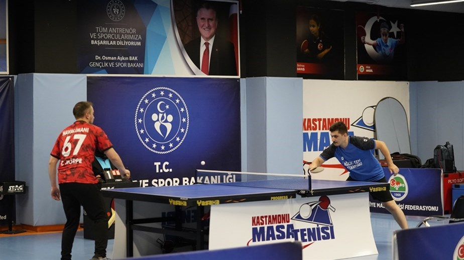KAMU SPOR OYUNLARI MASA TENİSİ MÜSABAKALARI OYNANDI