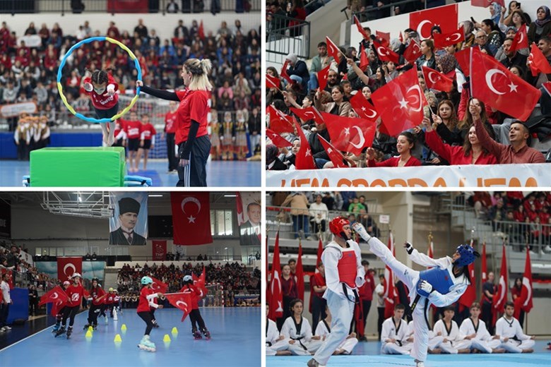 CUMHURİYET COŞKUSU MERKEZ SPOR SALONU’NA SIĞMADI!
