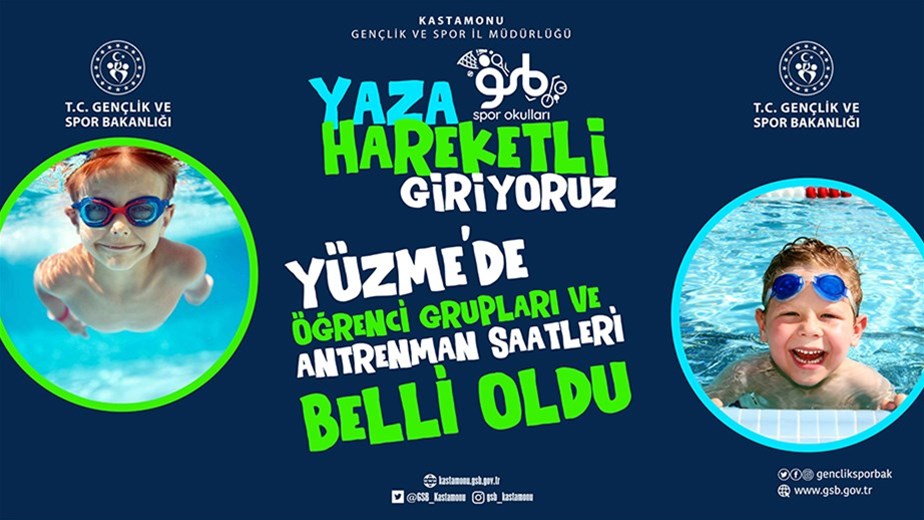 YÜZME AĞUSTOS DÖNEMİ ÖĞRENCİ GRUPLARI VE ANTRENMAN SAATLERİ BELLİ OLDU!..