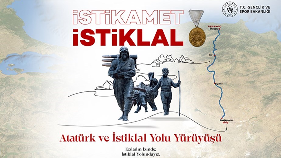 ATATÜRK VE İSTİKLAL YOLU YÜRÜYÜŞÜ İÇİN BAŞVURULAR BAŞLADI!..