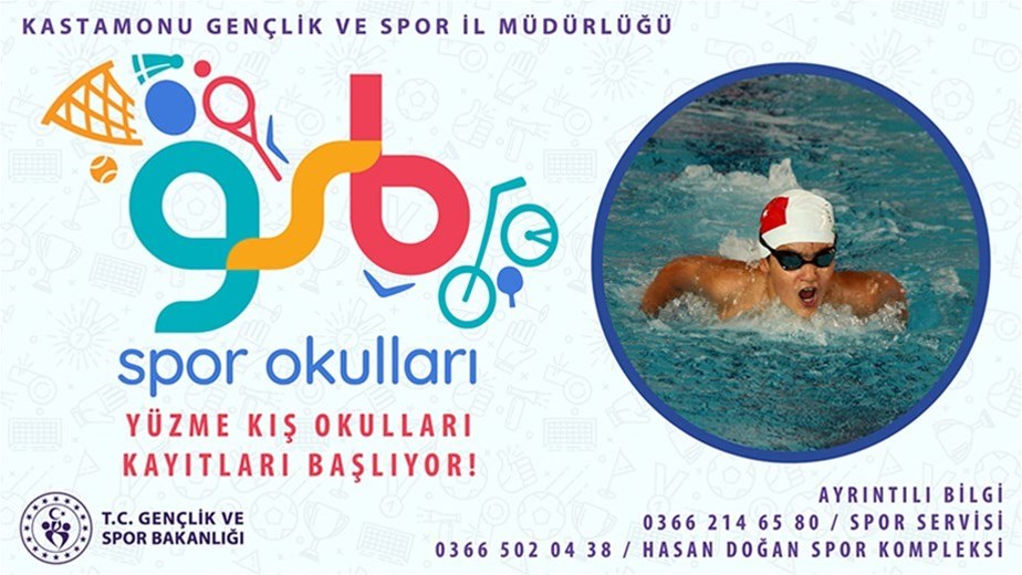 GSB SPOR OKULLARI YÜZME 2. DÖNEM KAYITLARI 19 KASIM’DA KABUL EDİLECEK